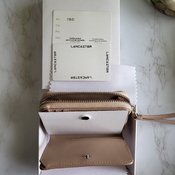 NEW LANCASTER PARIS PM IKON PORTE-MONNAIE WRISTLET WALLET - Picture 6 of 16